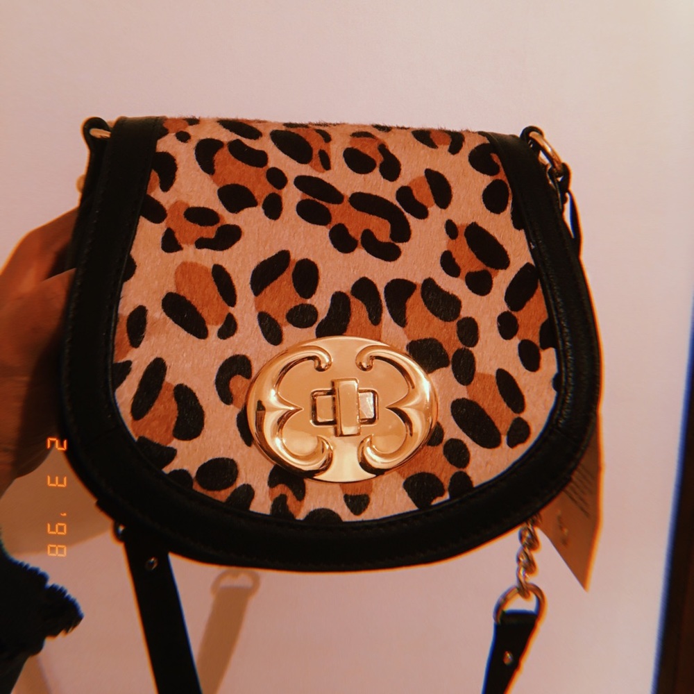 Emma Fox Summer Leopard Saranac Flap Crossbody
